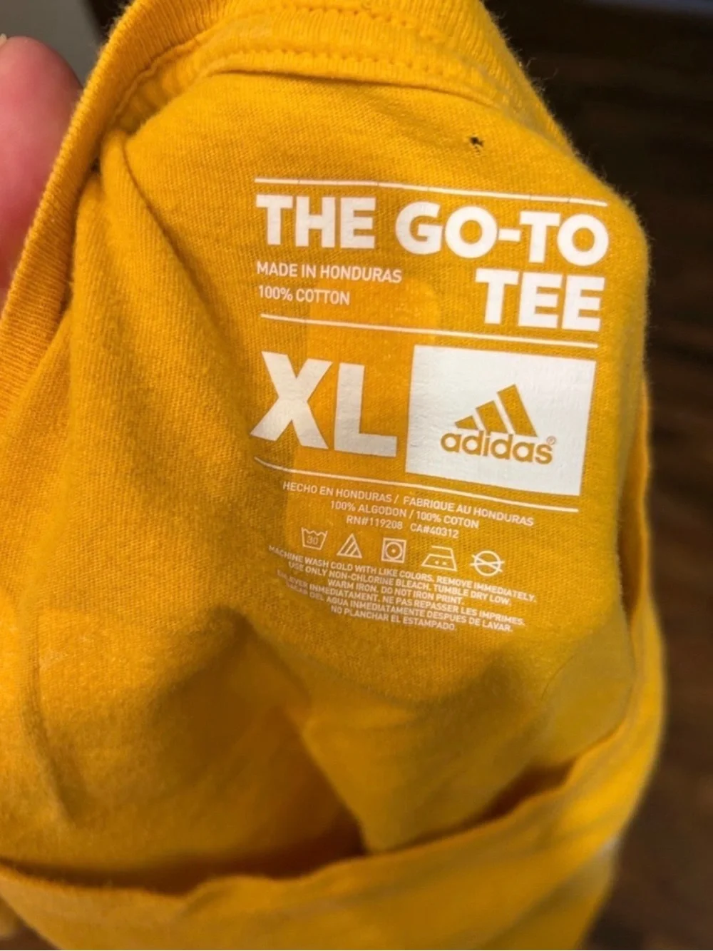 adidas Yellow Los Angeles Lakers Graphic Short Sleeve Tee